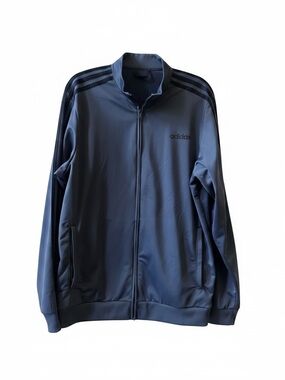Adidas Gray Black Day Ready Tracktop Zip Up Jacket Size Large